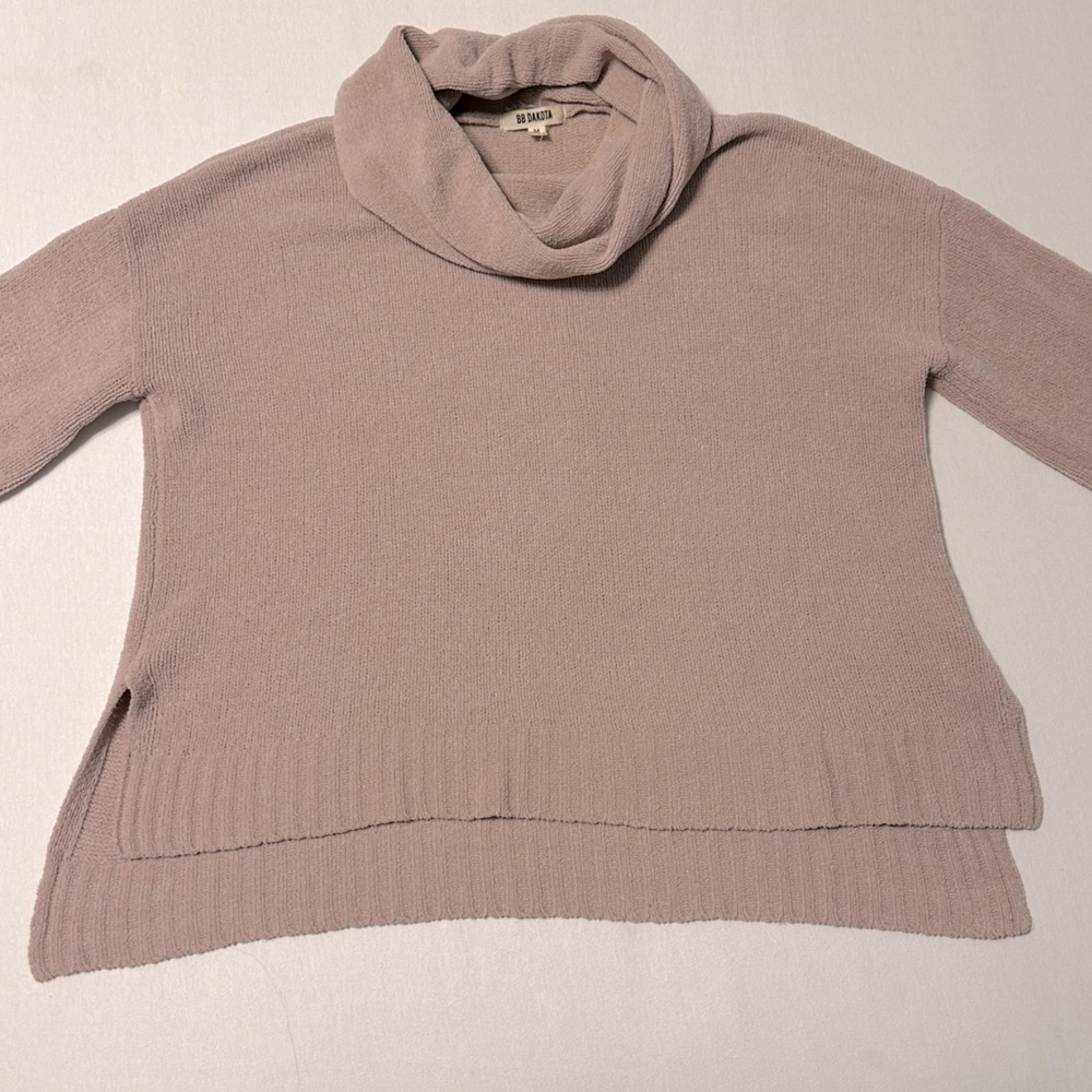 NWOT BB Dakota Marcilly Plush Chenille Slouchy Cowl Neck Sweater - Picture 10 of 15